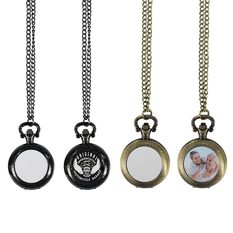 Kalung Liontin Jam Saku Logam  - Steel Chain ulasan dan harga